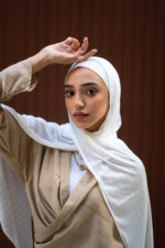 Off White Knitted Lycra set - Image 4