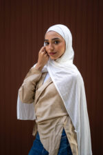 Off White Knitted Lycra set