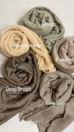 Deep Brown Sheer Scarf - Image 3