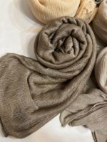 Deep Brown Sheer Scarf