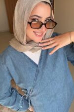 Beige Marble Ruffled Cotton