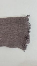 Dust Taupe Ruffled Cotton