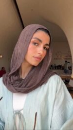 Cocoa Brown Ruffled Cotton