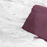Maroon ruffled