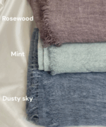 Dusty Sky Ruffled Cotton