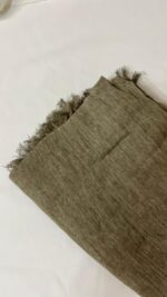 Light Olive Ruffled Cotton - Image 4