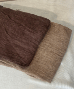 Marsala Brown Ruffled Cotton - Image 2