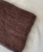 Marsala Brown Ruffled Cotton - Image 3