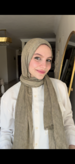 Light Olive Ruffled Cotton - Image 3