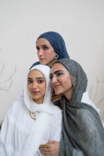 Navy Blue Messy Chiffon - Image 3