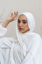 off white Messy Chiffon