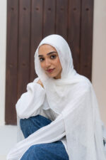 off white Messy Chiffon - Image 3