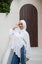 off white Messy Chiffon - Image 2