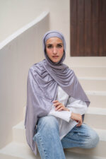 Grey Cotton 2-Piece Lycra Set - Image 4