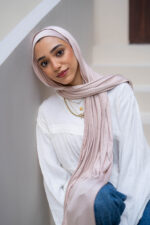 Beige Blush Cotton 2-Piece Lycra Set