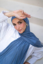 Baby Blue Knitted Lycra set - Image 2