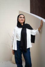 Black Cotton 2-Piece Lycra Set