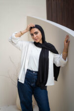 Black Cotton 2-Piece Lycra Set - Image 5