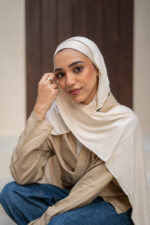 Light Beige 2-Piece Lycra Set