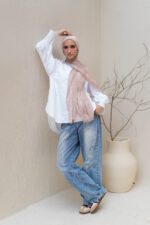 Soft Blush Messy Chiffon - Image 2