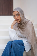 Ash Latte Messy Chiffon - Image 3