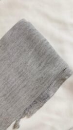Light Grey Ruffled Cotton