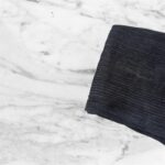 Dark navy Messy Chiffon