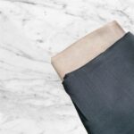 Dark grey Linen scarf - Image 3