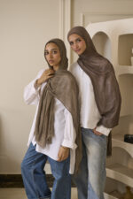 Chocolate Brown Ruffled Cotton - Image 2
