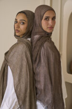 Chocolate Brown Ruffled Cotton - Image 4
