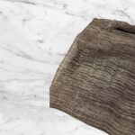 Latte Brown Messy Chiffon