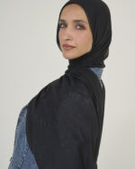 Black Linen scarf