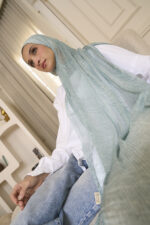 Baby Blue Messy Chiffon - Image 3