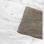 Mocha Taupe Ruffled Cotton