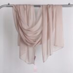 Rose Beige Linen scarf - Image 5