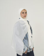 Off white Linen scarf