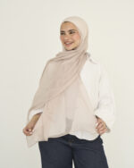 Mink beige Linen scarf - Image 3