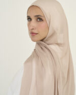 Rose Beige Linen scarf