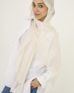 Creamy Linen scarf - Image 3