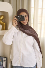 Brown Linen scarf