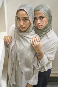 Light Grey Messy Chiffon - Image 2