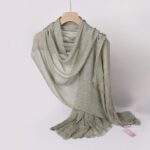 Olive Mist Ruffled Cotton
