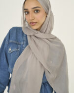 Dark Griege Linen scarf