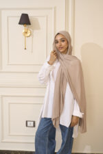 Beige Knitted Lycra - Image 2